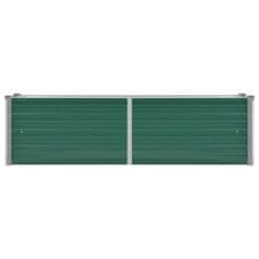Vidaxl Visoka greda iz pocinkanega jekla 160x40x45 cm zelene barve