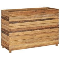 Vidaxl Visoka greda 100x40x72 cm reciklirana tikovina in jeklo