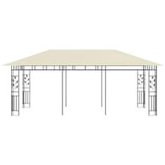 Vidaxl Paviljon z mrežo proti komarjem 6x3x2,73 m krem