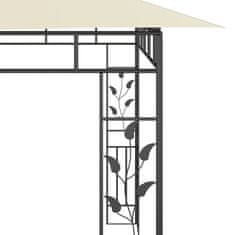 Vidaxl Paviljon z mrežo proti komarjem 6x3x2,73 m krem