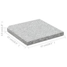Greatstore Utežna plošča za senčnik iz granita 25 kg kvadratna siva