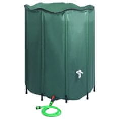 Vidaxl Zložljiv zbiralnik za deževnico s pipo 1000 L