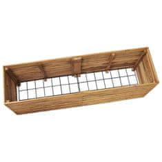 Vidaxl Visoka greda 150x40x55 cm reciklirana tikovina in jeklo