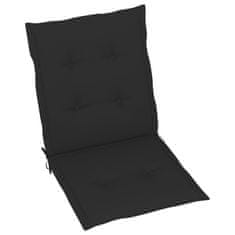 Vidaxl Blazine za vrtne stole 4 kosi črne 100x50x3 cm oxford tkanina