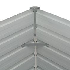 Vidaxl Dvignjeno cvetlično korito pocinkano jeklo 160x80x77 cm rjavo