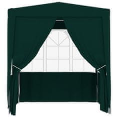 shumee Profesionalen vrtni šotor s stranicami 2x2 m zelen 90 g/m2
