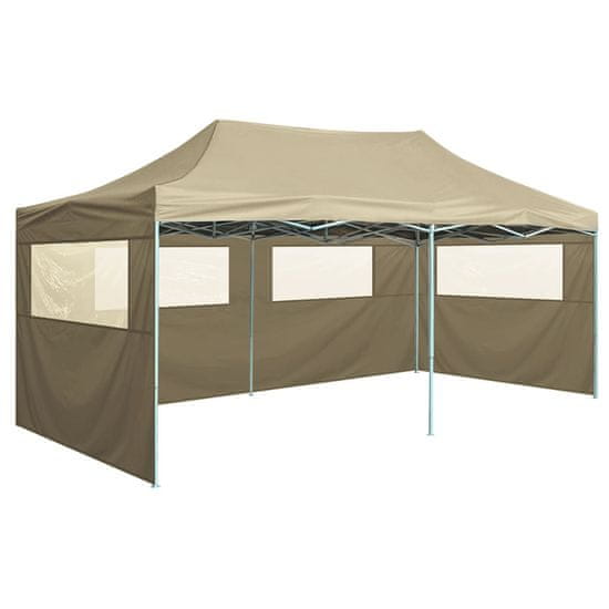 Vidaxl Profesionalen zložljiv vrtni šotor s 4 stranicami 3x6 m