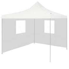 Greatstore Profesionalen zložljiv vrtni šotor z 2 stranicama 2x2 m bel