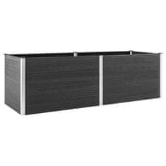 Vidaxl Visoka greda 300x50x91 cm WPC siva