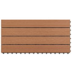 Vidaxl WPC plošče 60x30 cm 6 kosov 1 m2 rjave
