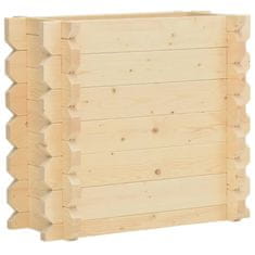 Vidaxl Visoka greda 42 mm 100x50x87,8 cm trden smrekov les