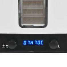 Vidaxl Sušilnik Hrane z 10 Pladnji 550 W Bele Barve