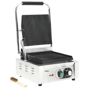 Vidaxl Žar za sendviče nerjaveče jeklo 1800 W 31x30,5x20 cm