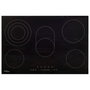 Vidaxl Keramična kuhalna plošča s 5 gorilniki na dotik 90 cm 8500 W