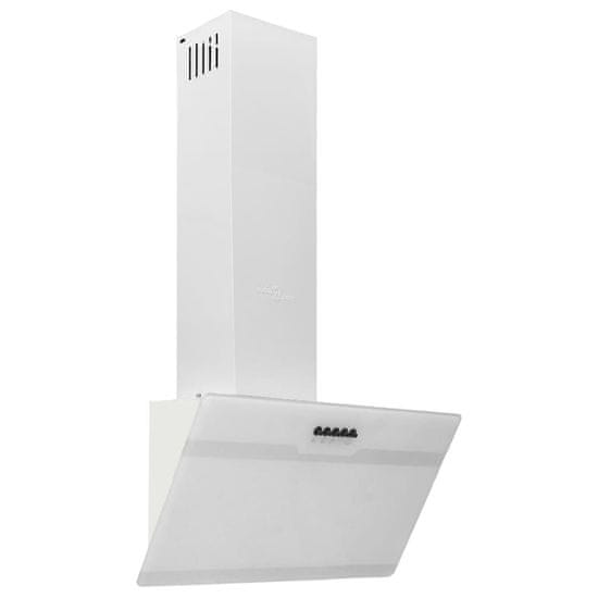 Vidaxl Kuhinjska napa 60 cm jeklo in kaljeno steklo bela