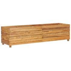 Vidaxl Visoka greda 150x40x38 cm reciklirana tikovina in jeklo