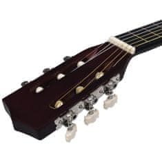 Greatstore Klasična kitara za začetnike in otroke 1/2 34" les lipe
