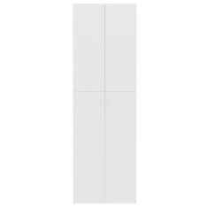 Greatstore Pisarniška omara bela 60x32x190 cm iverna plošča