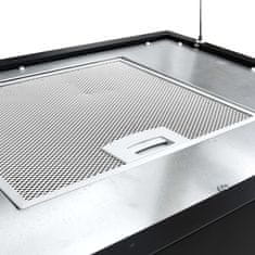 Vidaxl Viseča kuhinjska napa s senzorjem na dotik LCD 55 cm jeklo