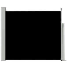 Vidaxl Zložljiva stranska tenda za teraso 100x300 cm črna
