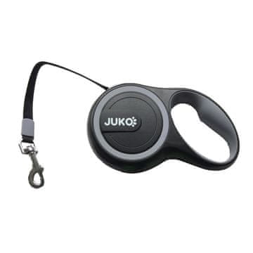 Samonavijalni trak za povodec sive barve S 15 kg 3 m