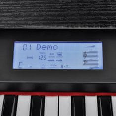 shumee Električni / Digitalni Klavir z 88 Tipkami in Stojalom za Note