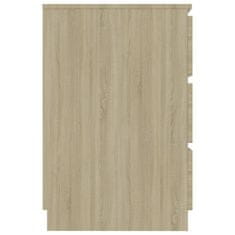 Vidaxl Pisalna miza sonoma hrast 140x50x77 cm iverna plošča