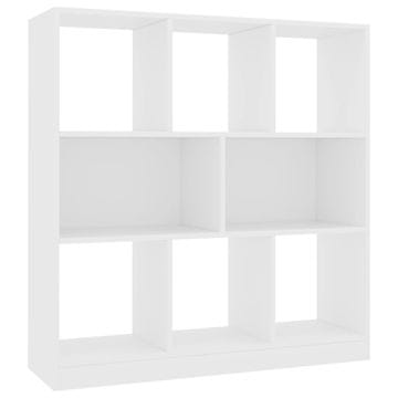 Vidaxl Knjižna omara bela 97,5x29,5x100 cm iverna plošča