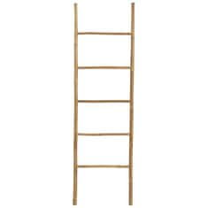 Vidaxl Lestev za brisače s 5 prečkami 170 cm bambus