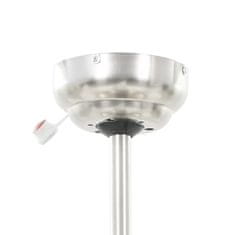 shumee Dekorativni stropni ventilator s svetilko 128 cm bel