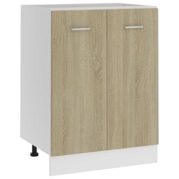 Vidaxl Spodnja omarica “Lyon” sonoma hrast 60x46x81,5 cm iverna plošča