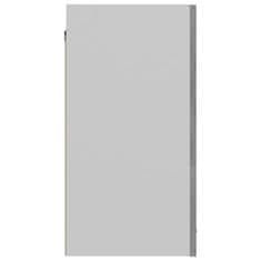 Greatstore Viseča omarica betonsko siva 60x31x60 cm iverna plošča
