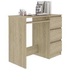 Vidaxl Pisalna miza sonoma hrast 90x45x76 cm iverna plošča