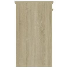 Vidaxl Pisalna miza sonoma hrast 90x45x76 cm iverna plošča