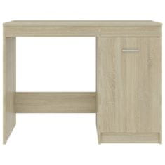 Vidaxl Pisalna miza sonoma hrast 100x50x76 cm iverna plošča