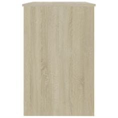 Vidaxl Pisalna miza sonoma hrast 100x50x76 cm iverna plošča