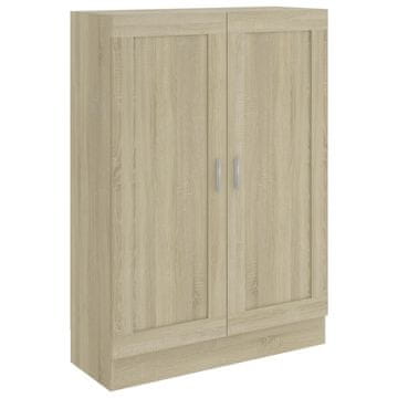 Vidaxl Knjižna omara sonoma hrast 82,5x30,5x115 cm inženirski les