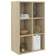 Vidaxl Knjižna omara/komoda sonoma hrast 66x30x97,8 cm iverna plošča