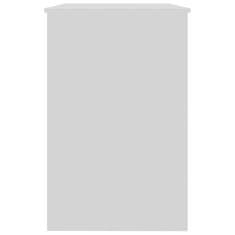 Vidaxl Pisalna miza bela 100x50x76 cm iverna plošča