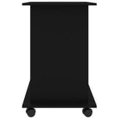 shumee Računalniška miza črna 80x50x75 cm iverna plošča