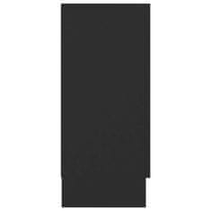 Vidaxl Komoda črna 120x30,5x70 cm iverna plošča
