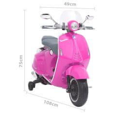 Vidaxl Otroški motor Vespa GTS300 roza