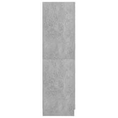shumee Garderobna omara betonsko siva 82,5x51,5x180 cm iverna plošča