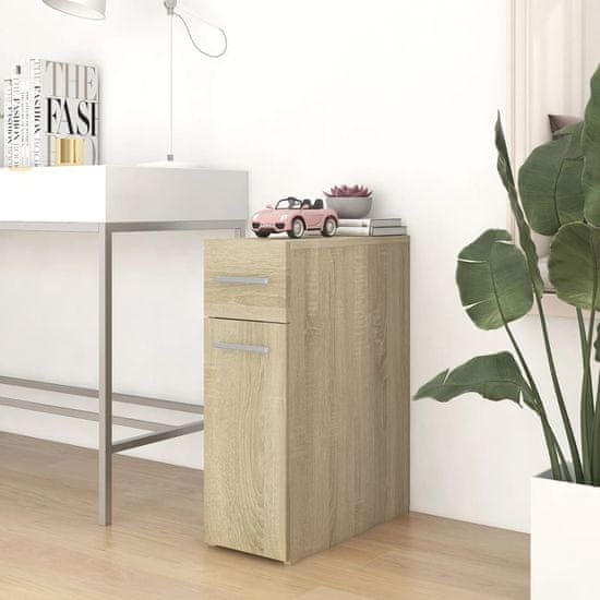 Vidaxl Lekarniška omara sonoma hrast 20x45,5x60 cm iverna plošča