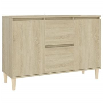 Vidaxl Komoda sonoma hrast 101x35x70 cm inženirski les