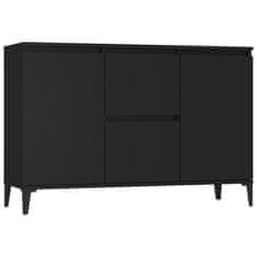 Vidaxl Komoda črna 102x35x70 cm iverna plošča