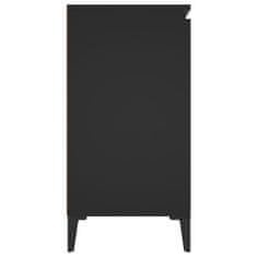 Vidaxl Komoda črna 102x35x70 cm iverna plošča