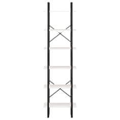 Vidaxl Regal bel 60x30x120 cm trdna borovina