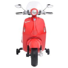 Vidaxl Otroški električni motor Vespa GTS300 rdeč