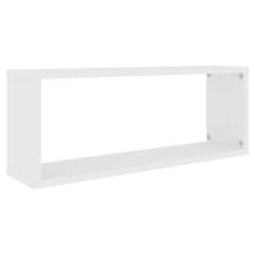 Vidaxl Stenske police kockaste 6 kosov bele 60x15x23 cm
